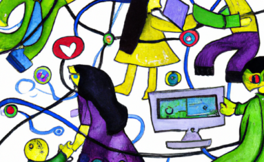 i social media secondo Chagall e OpenAI