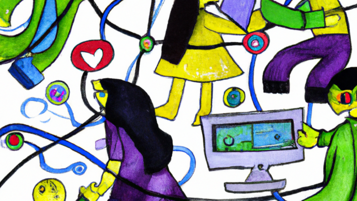 i social media secondo Chagall e OpenAI